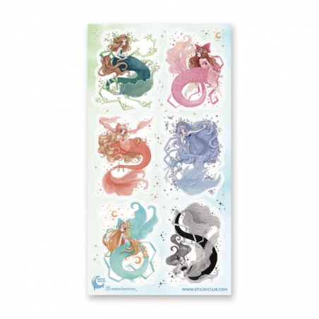 STOCK - STICKII - FEUILLE DE STICKERS "STYLISH SEAS"