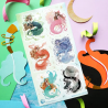 STOCK - STICKII - FEUILLE DE STICKERS "STYLISH SEAS"