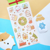 STOCK - STICKII - FEUILLE DE STICKERS " MERRY COWMAS"