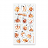STOCK - STICKII - FEUILLE DE STICKERS " BAKERY GOODIES "