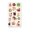 STOCK - STICKII - FEUILLE DE STICKERS " FANCY HOLIDAY DESSERT "