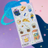 STOCK - STICKII - FEUILLE DE STICKERS " DREAMY DELIGHTS "
