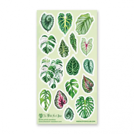 STOCK - STICKII - FEUILLE DE STICKERS " GORGEOUS GREEN "