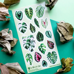 STOCK - STICKII - FEUILLE DE STICKERS " GORGEOUS GREEN "