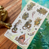 STOCK - STICKII - FEUILLE DE STICKERS " DRAGONS ARE REAL "
