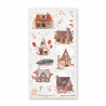 STOCK - STICKII - FEUILLE DE STICKERS " FOREST COTTAGE "