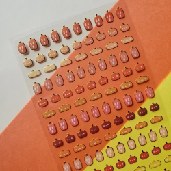 STOCK - STICKII - FEUILLE DE STICKERS "MINI PUMPKINS"