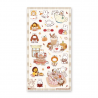 STOCK - STICKII - FEUILLE DE STICKERS "BUNNY TEA TIME"