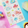 STOCK - STICKII - FEUILLE DE STICKERS "TASTY ELEMENTS"