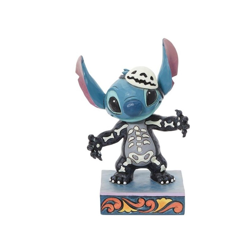 STOCK - ENESCO - DISNEY TRADITIONS - Stitch Skeleton Figurine