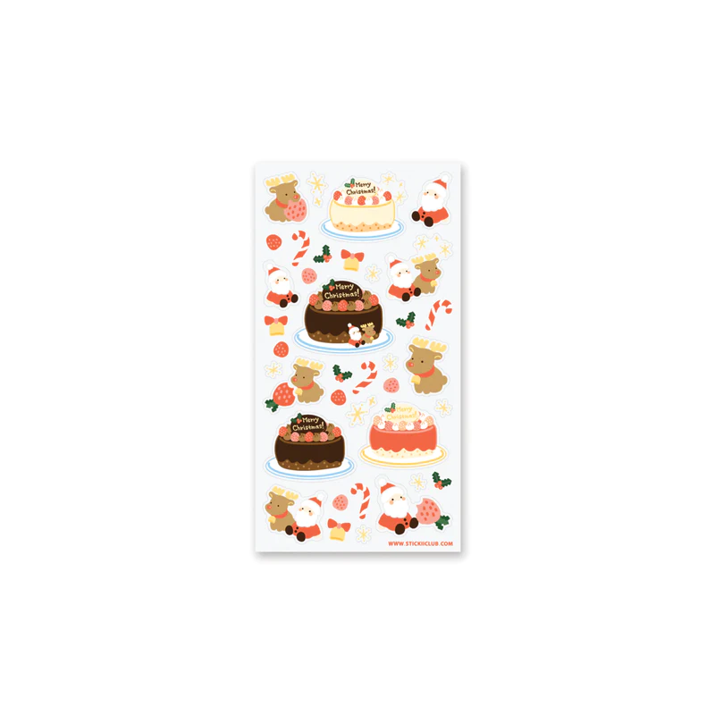 STOCK - STICKII - FEUILLE DE STICKERS "CHRISTMAS SWEETS"