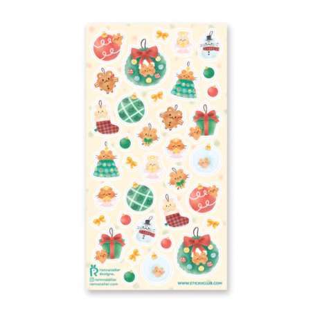 STOCK - STICKII - FEUILLE DE STICKERS "CUTIE TREATS"