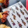 STOCK - STICKII - FEUILLE DE STICKERS " FLORAL SWORDS"