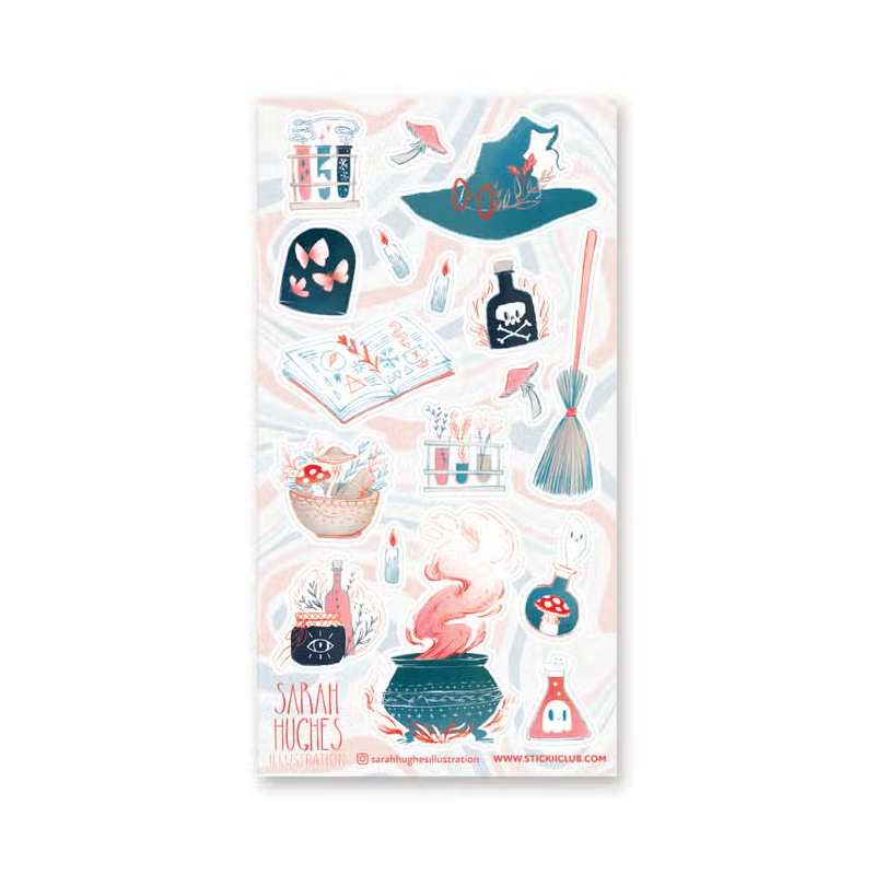 STOCK - STICKII - FEUILLE DE STICKERS " MAGIC MUST-HAVES "
