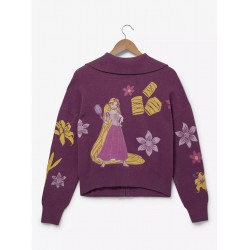 COMMANDE - IMPORT USA - Disney Tangled Icons Zippered Women's Sweater