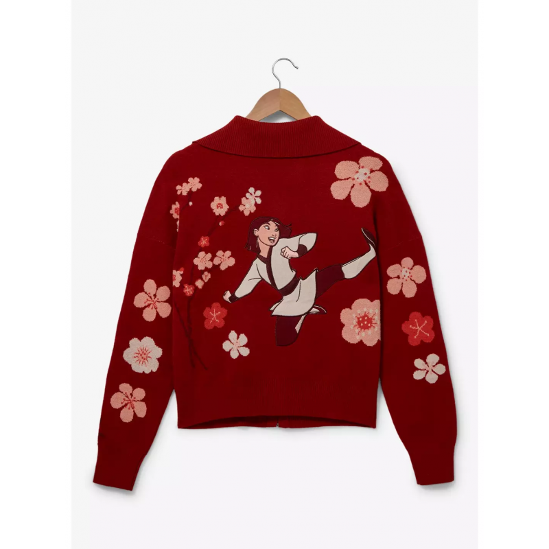 COMMANDE - IMPORT USA - Disney Mulan Icons Zippered Women's Sweater