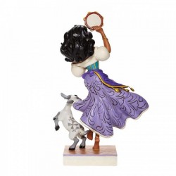 STOCK - ENESCO - DISNEY TRADITIONS - Twirling Tambourine Player - Esmeralda and Djali Figurine