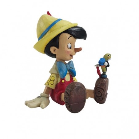 STOCK - ENESCO - DISNEY TRADITIONS - Pinocchio and Jiminy Sitting Figurine
