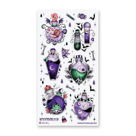 STOCK - STICKII - FEUILLE DE STICKERS