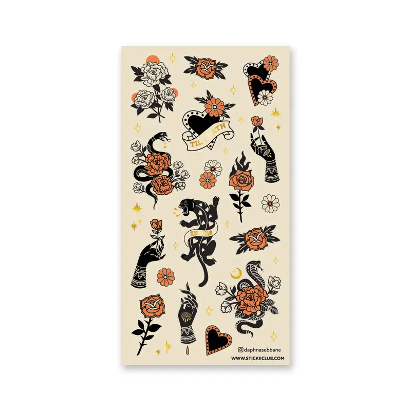 STOCK - STICKII - FEUILLE DE STICKERS