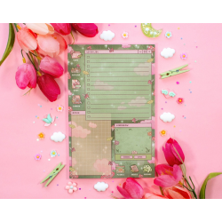 STOCK - UNICORN ECLISPE - Bloc de planification Mushroom Cottage Core