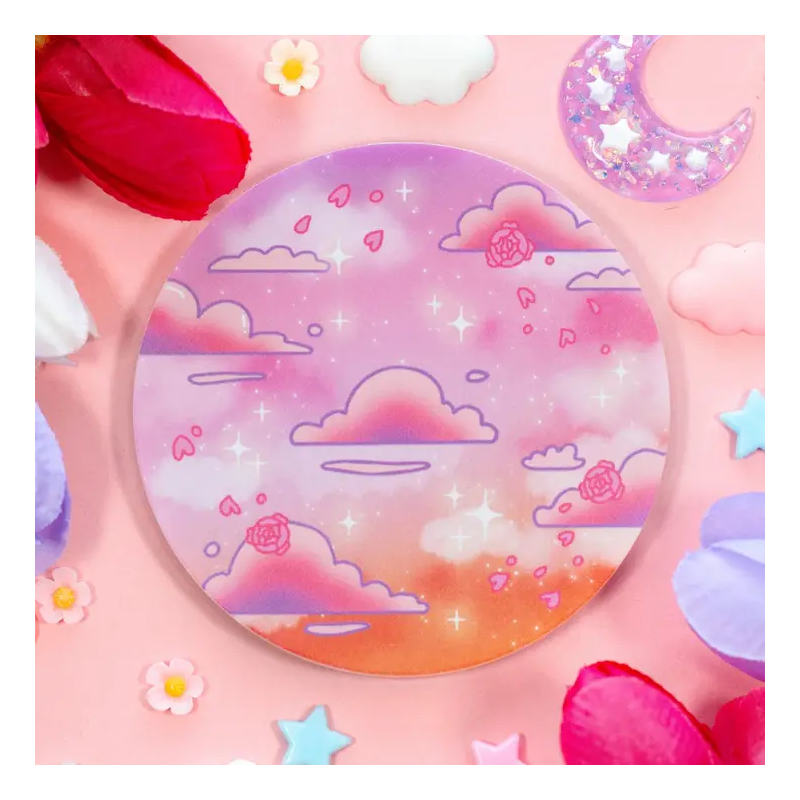 STOCK - UNICORN ECLISPE - Dessous de verre "Rosy Sky"