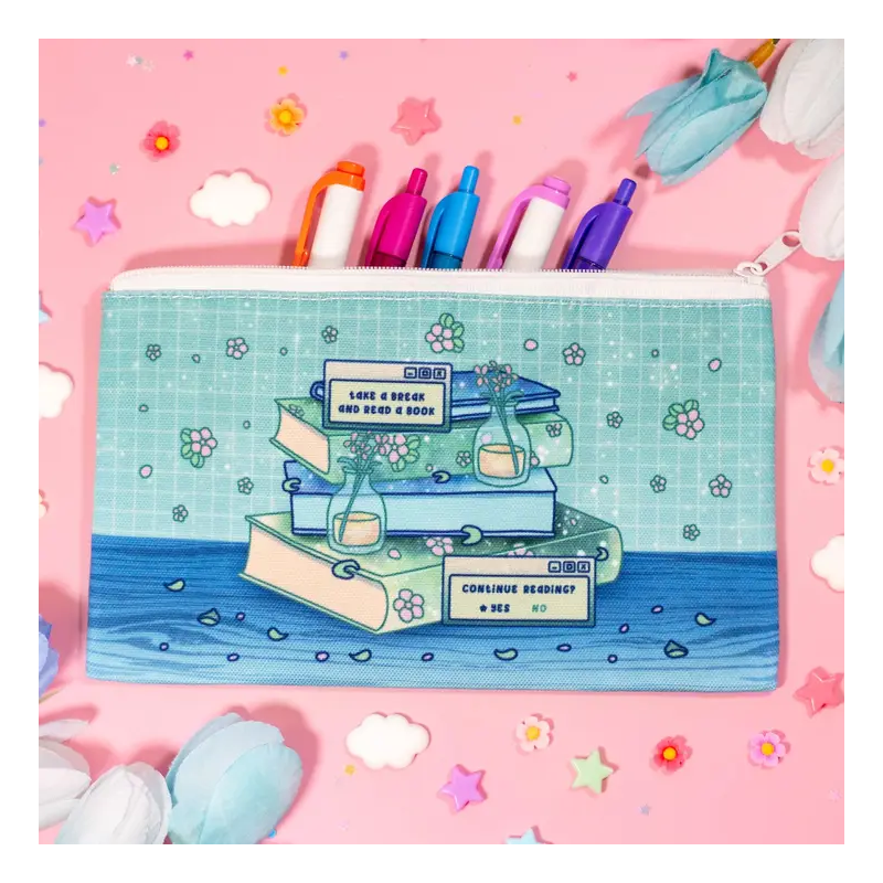STOCK - UNICORN ECLISPE - Trousse " Stacked books "