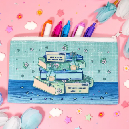 STOCK - UNICORN ECLISPE - Trousse " Stacked books "