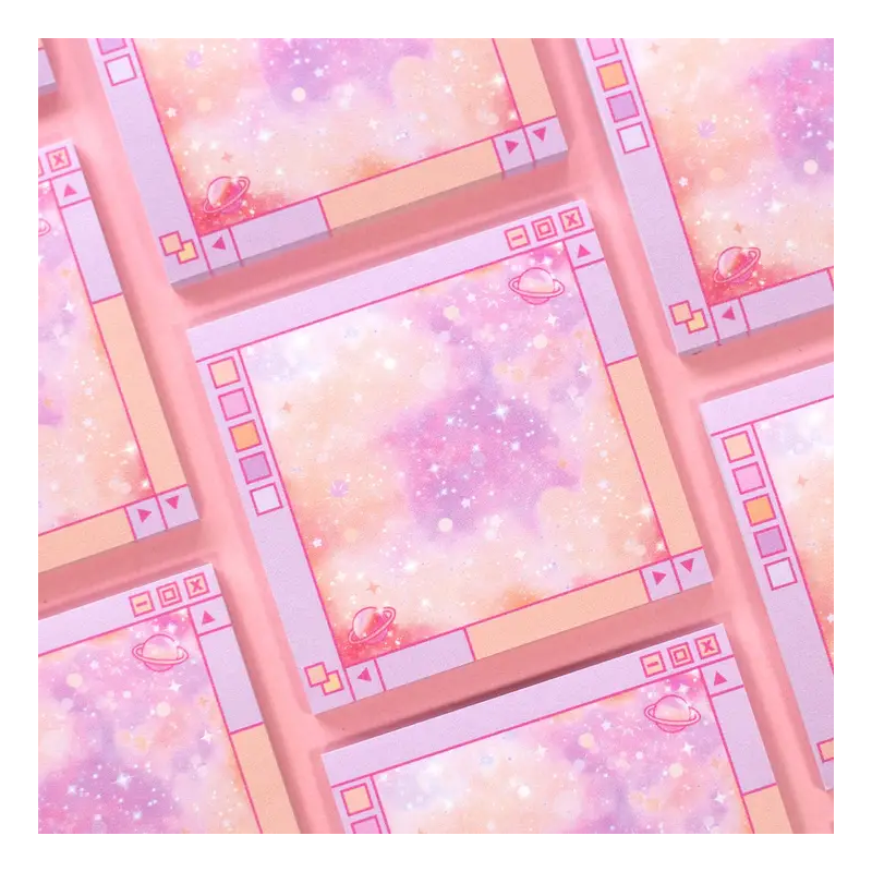 STOCK - UNICORN ECLISPE - Post-it/Sticky Note "Pink Galaxy"