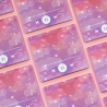 STOCK - UNICORN ECLISPE - Post-it/Sticky Note "Sunset Music Player"