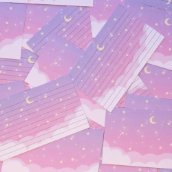 STOCK - UNICORN ECLISPE - Cartes " Starry clouds"