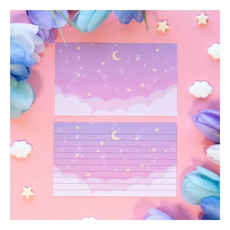 STOCK - UNICORN ECLISPE - Cartes " Starry clouds"