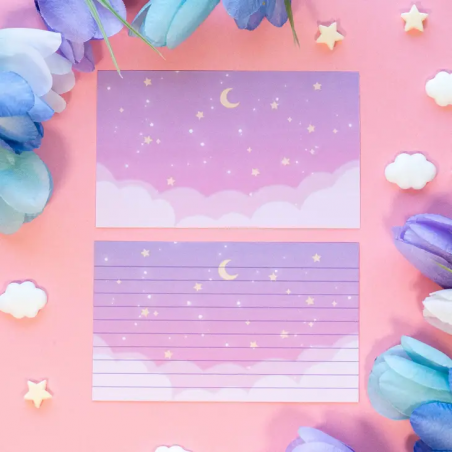 STOCK - UNICORN ECLISPE - Cartes " Starry clouds"
