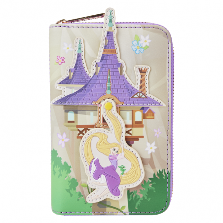 STOCK - Tangled Rapunzel Swinging from the Tower Zip Around Wallet