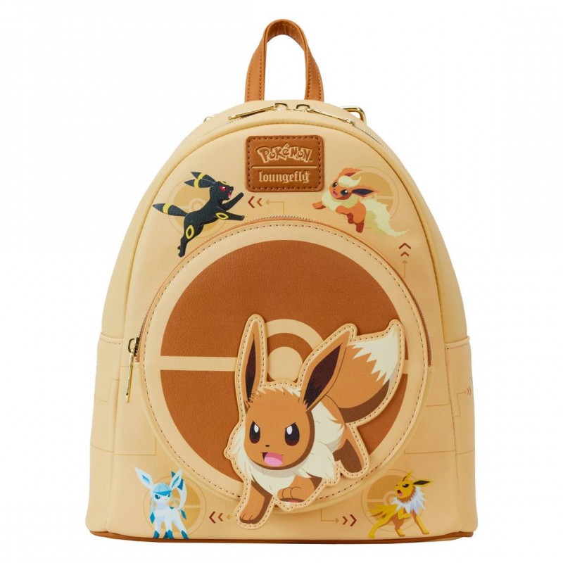 COMMANDE - IMPORT USA - Loungefly Pokemon Eevee Evolution Backpack