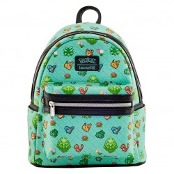 COMMANDE - IMPORT USA - Loungefly Pokemon Starter Pixel 8-Bit Mini Backpack GameStop Exclusive