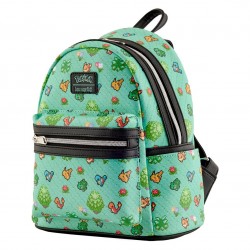 COMMANDE - IMPORT USA - Loungefly Pokemon Starter Pixel 8-Bit Mini Backpack GameStop Exclusive