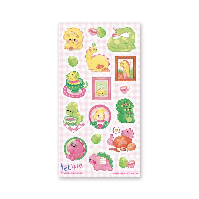 STOCK - STICKII - FEUILLE DE STICKERS