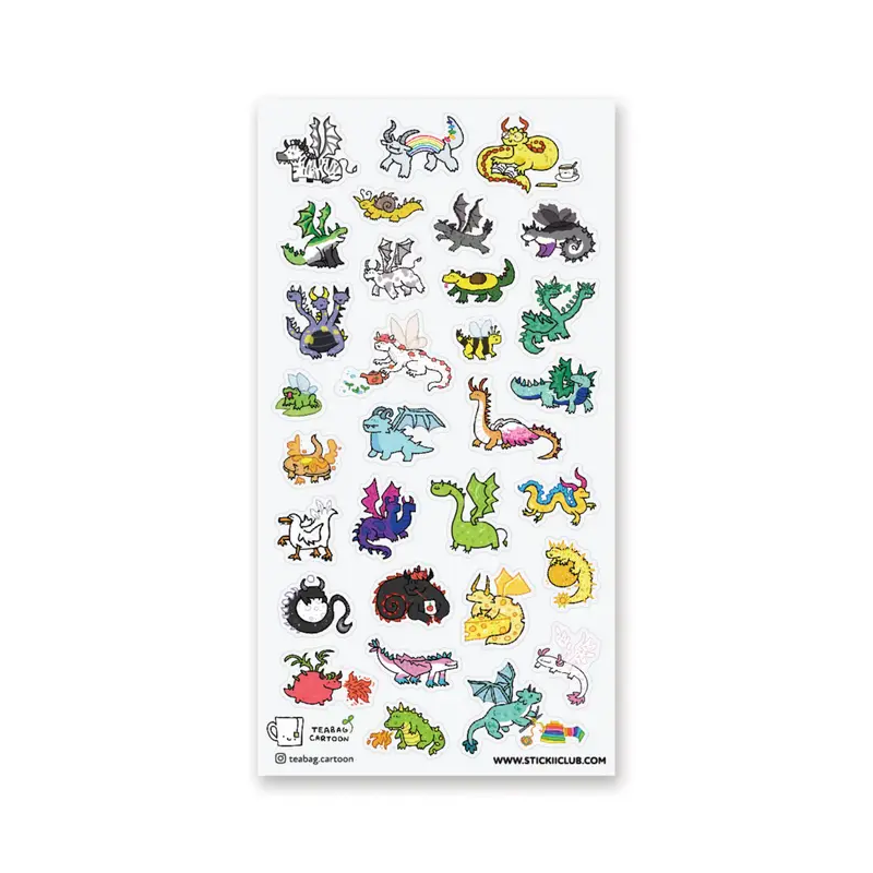 STOCK - STICKII - FEUILLE DE STICKERS