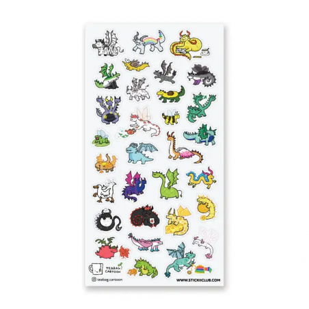 STOCK - STICKII - FEUILLE DE STICKERS