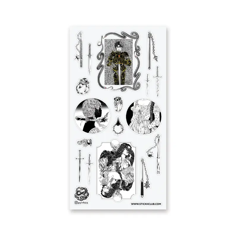 STOCK - STICKII - FEUILLE DE STICKERS