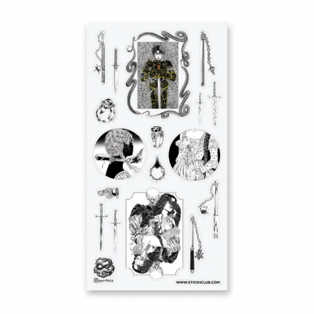 STOCK - STICKII - FEUILLE DE STICKERS