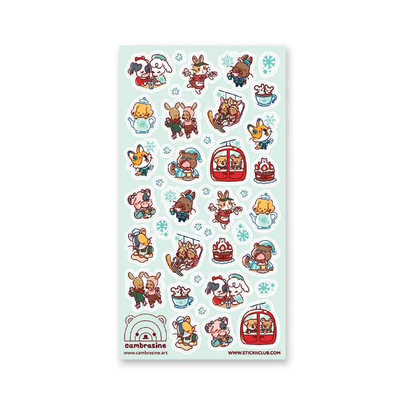 STOCK - STICKII - FEUILLE DE STICKERS