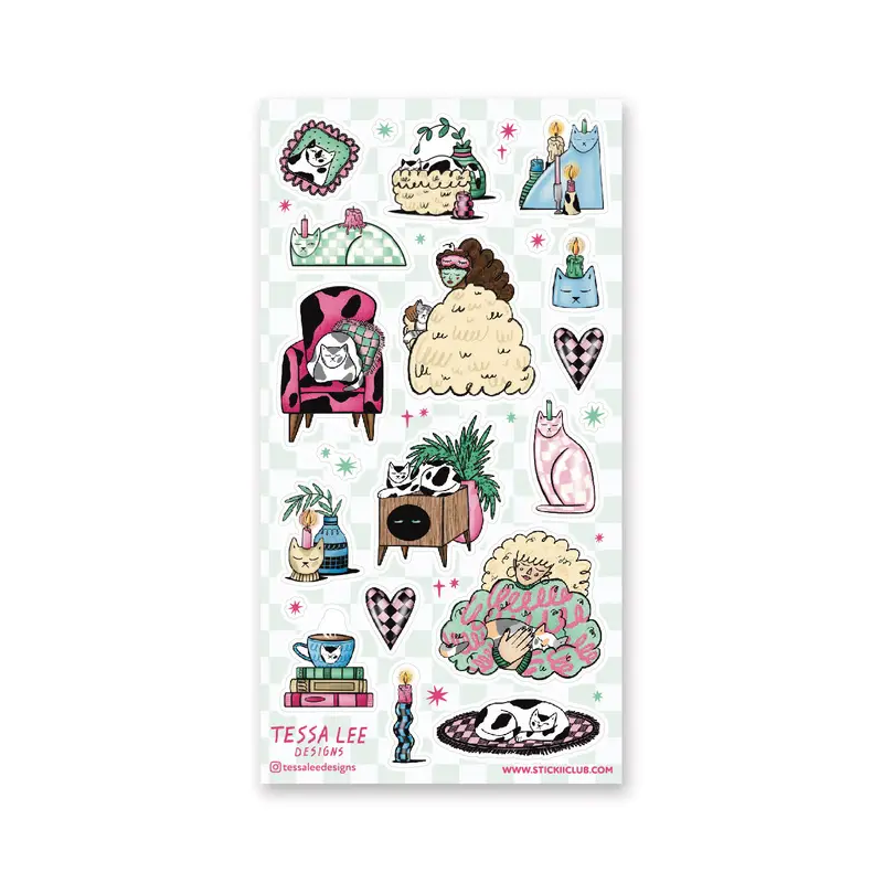 STOCK - STICKII - FEUILLE DE STICKERS