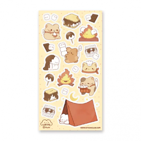 STOCK - STICKII - FEUILLE DE STICKERS