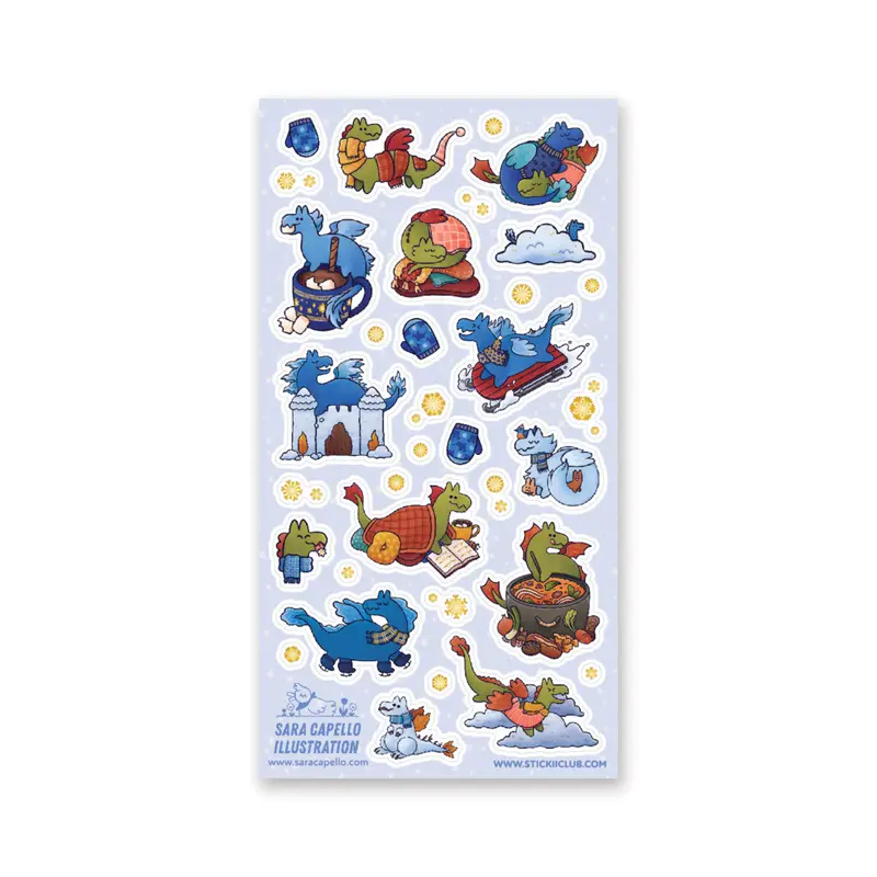 STOCK - STICKII - FEUILLE DE STICKERS