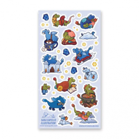 STOCK - STICKII - FEUILLE DE STICKERS