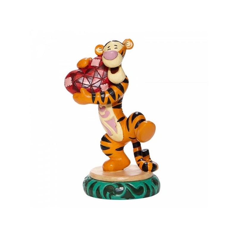 STOCK - ENESCO - DISNEY TRADITIONS - Heartfelt Hug - Tigger Holding Heart Figurine