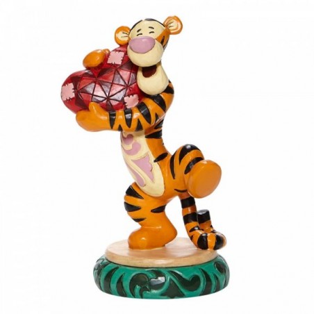 STOCK - ENESCO - DISNEY TRADITIONS - Heartfelt Hug - Tigger Holding Heart Figurine