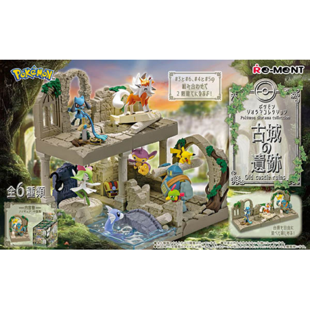 COMMANDE - RE-MENT - POKEMON - DIORAMA COLLECTION OLD CASTLES RUINS